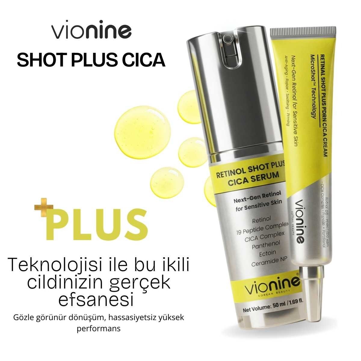 Vionine Retinal & Retinol MicroShot™ Plus Set - 20 ml Krem + 50 ml Serum