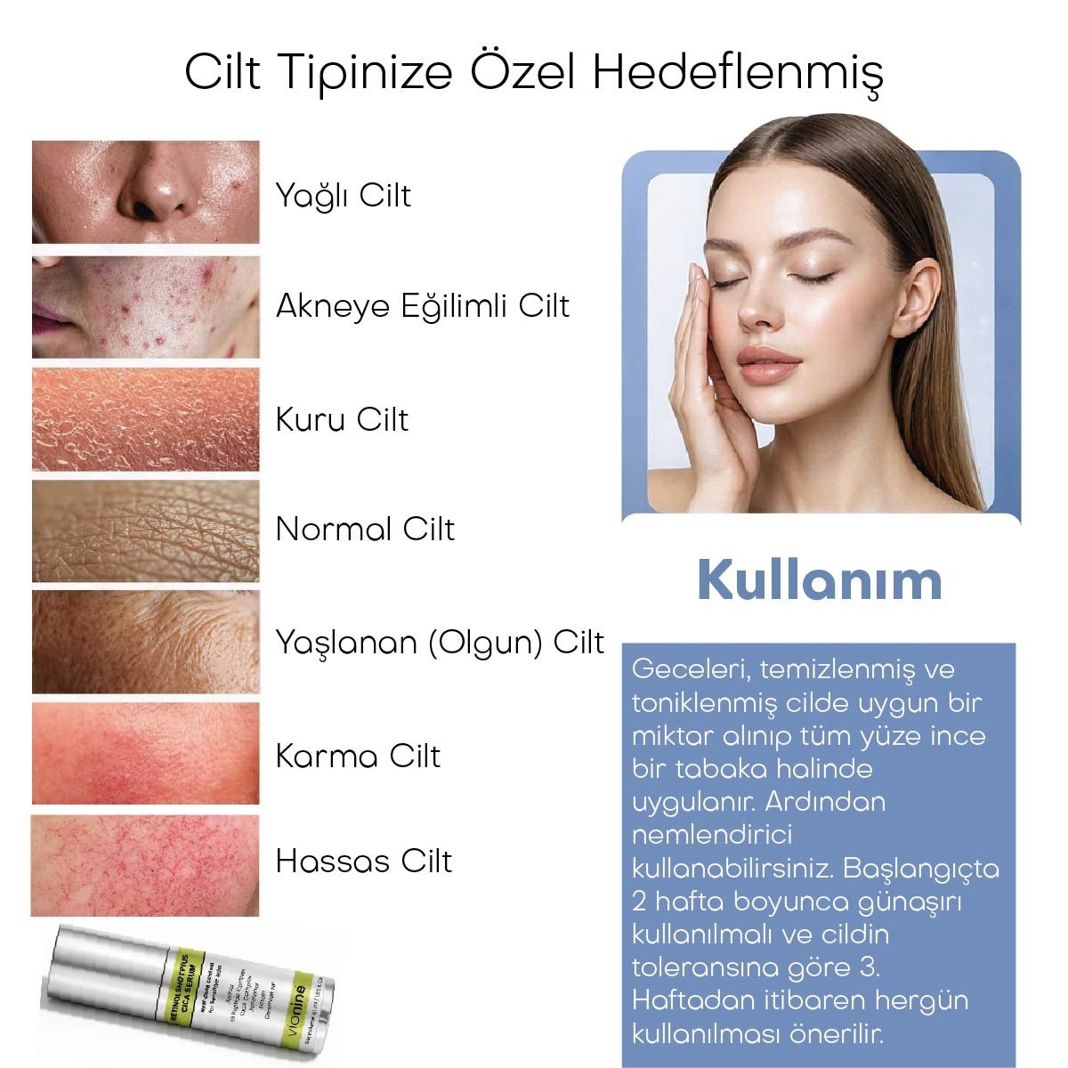 Vionine Retinol MicroShot™ Plus Cica Serum 50 ml %0,1