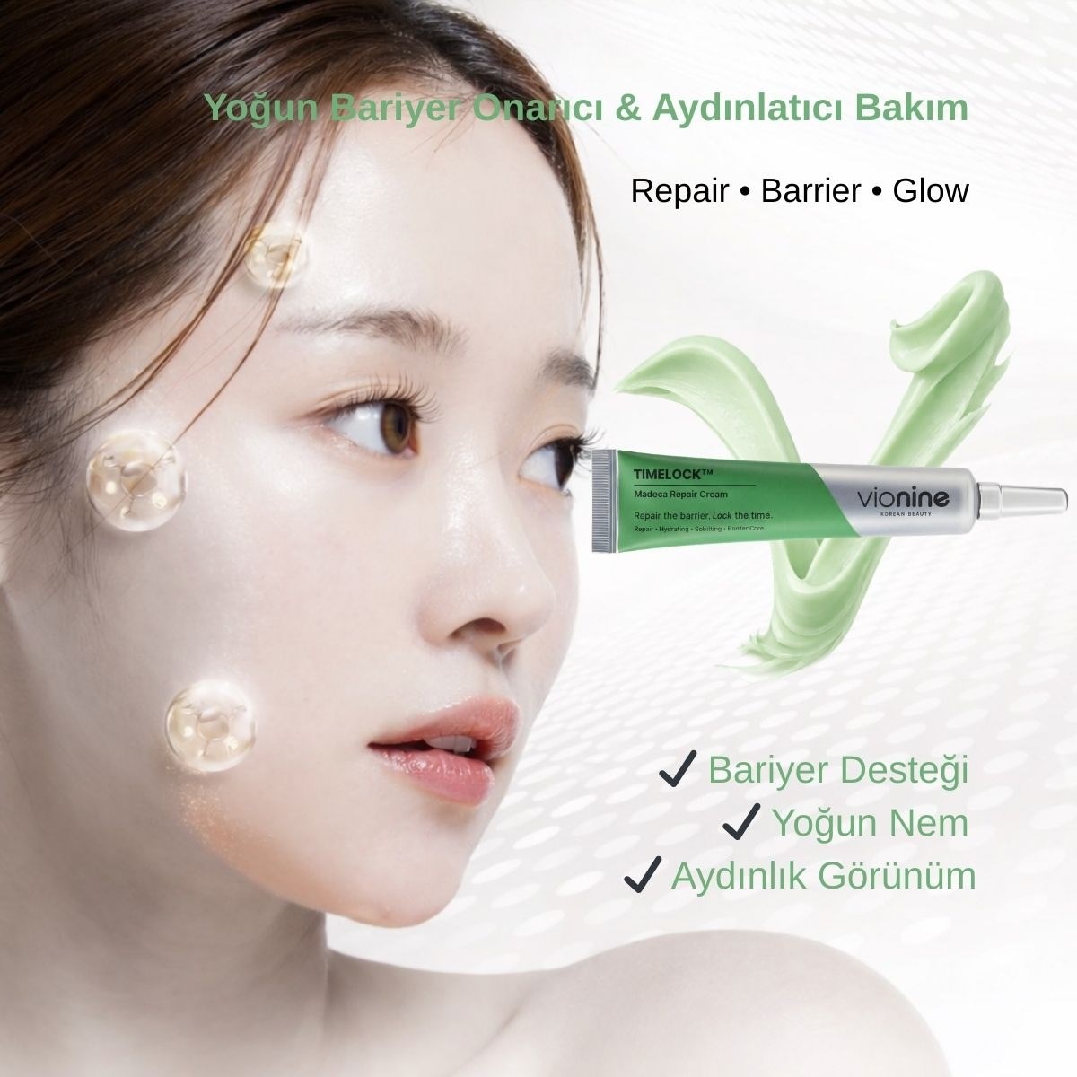 Vionine TIMELOCK™ Madeca Repair Cream / Yoğun Bariyer Onarıcı Aydınlatıcı Krem