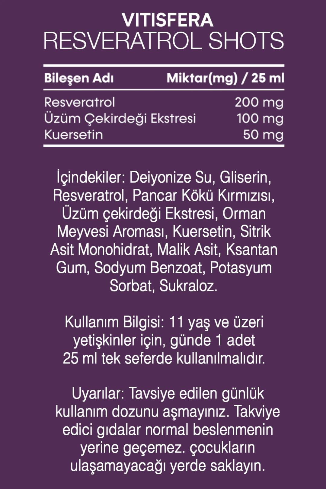 Vitisfera Resveratrol Shots (20x25 ML)