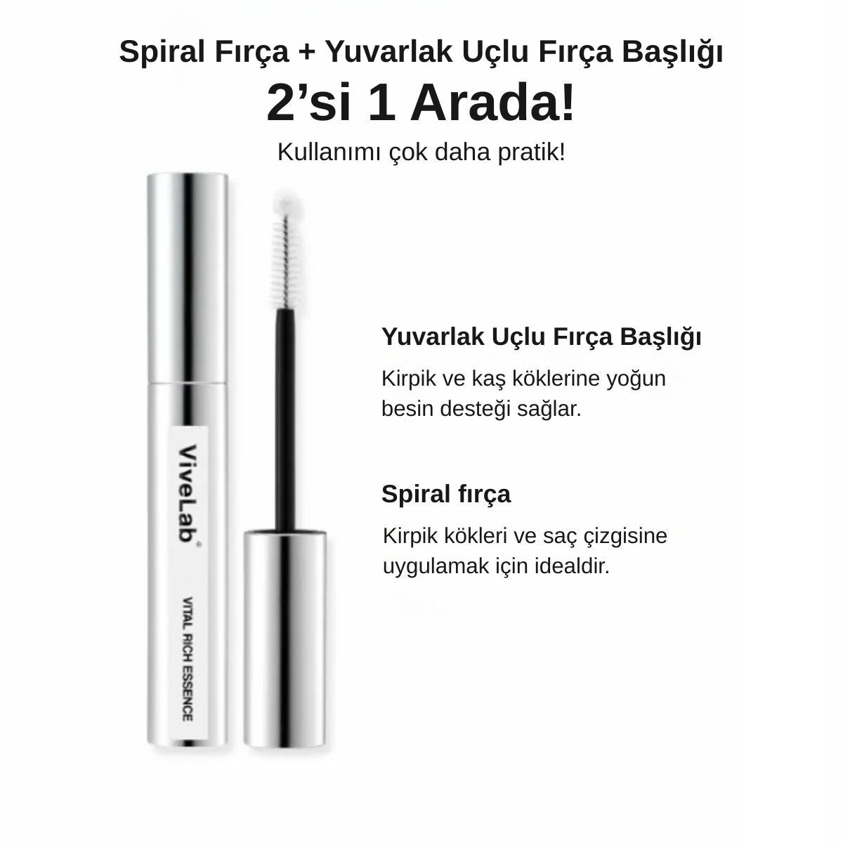 ViveLab Vital Rich Essence - Kaş Kirpik Saç Esansı 10 g