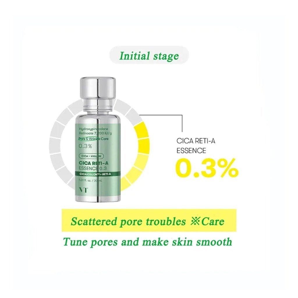 VT Cosmetics Cica Reti - A Essence 0.3 - Gözenek Kırışıklık Bakımı