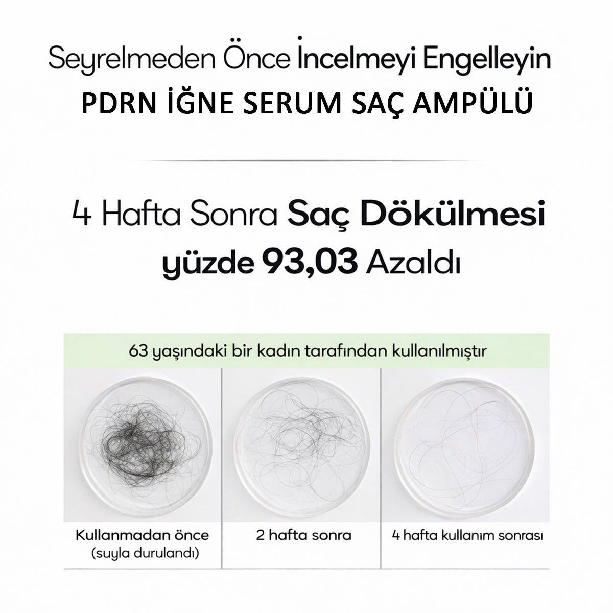 VT Cosmetics PDRN Reedle Shot Hair Ampoule - Spikül Saç Ampulü