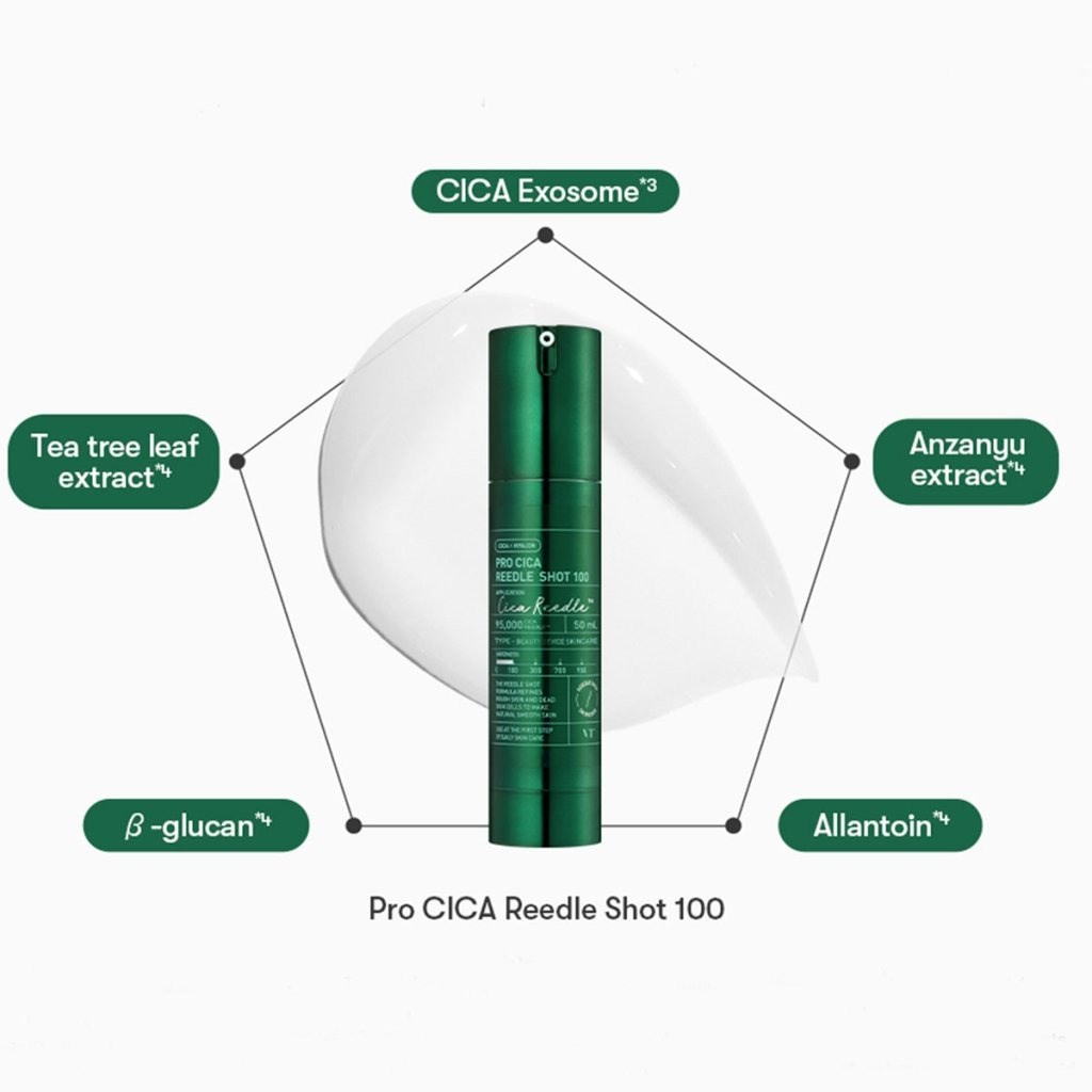 VT Cosmetics Pro Cica Reedle Shot 100 - Başlangıç Cica Spikül