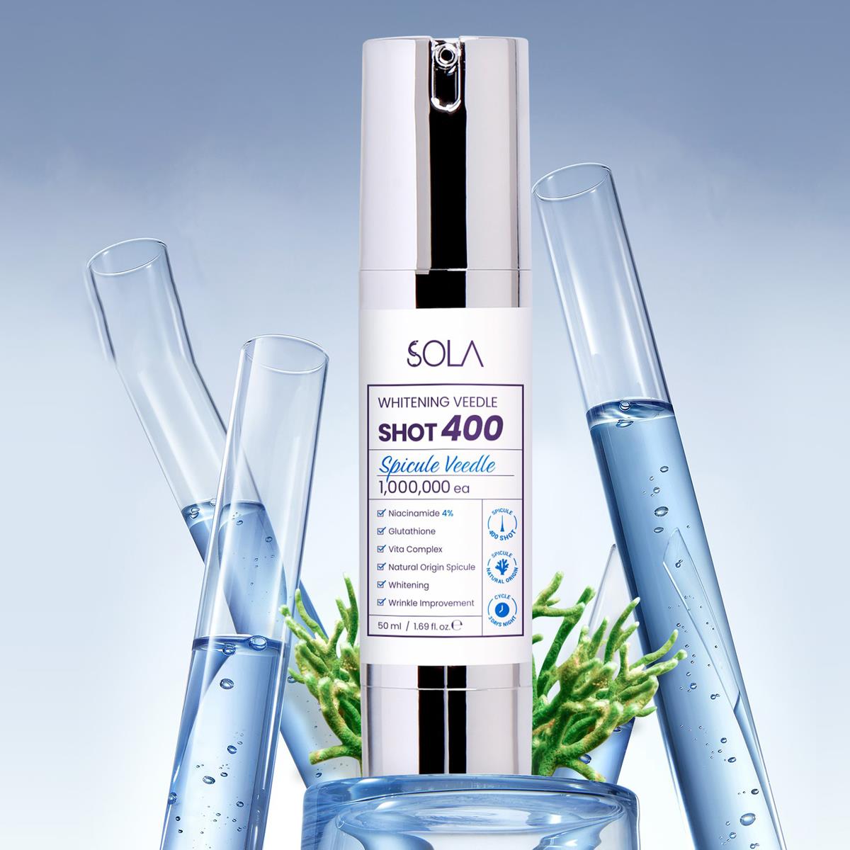 Whitening Veedle Shot (400) 1.000.000 Spicule Veedle 50 ml