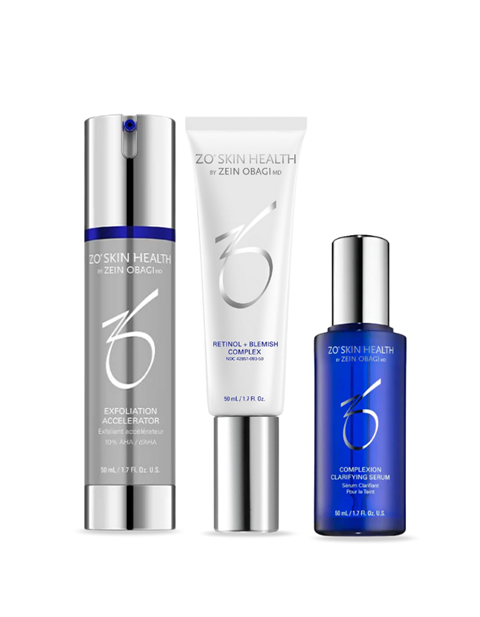 Retinol + Blemish Complex 50 ml & Exfoliation Accelerator 50 ml & Complexion Clarifying Serum 50 ml