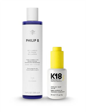 Icelandic Blonde Shampoo 220 ml & Molecular Repair Hair Oil 30 ml