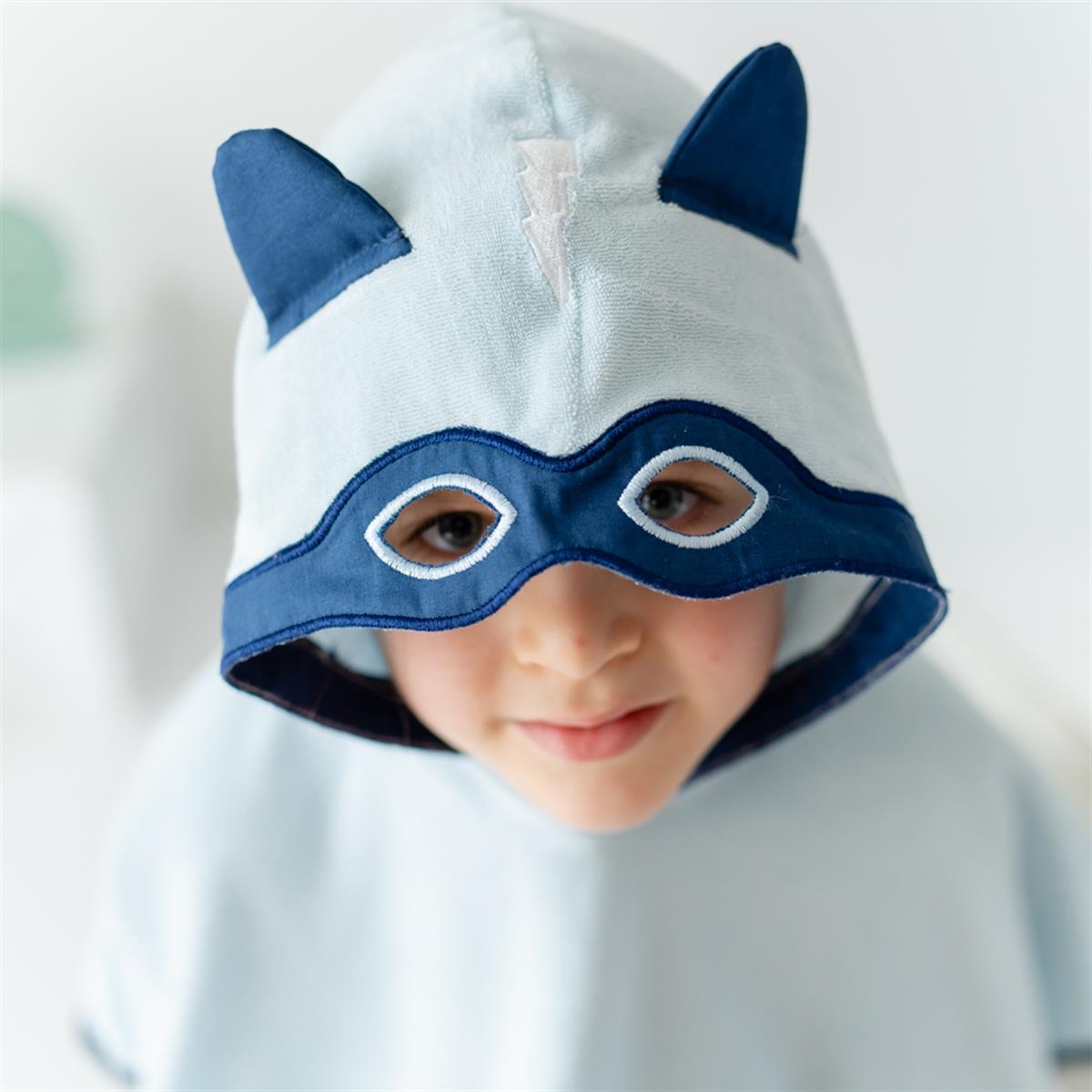 3D Nakışlı İnce Havlu Panço Maske