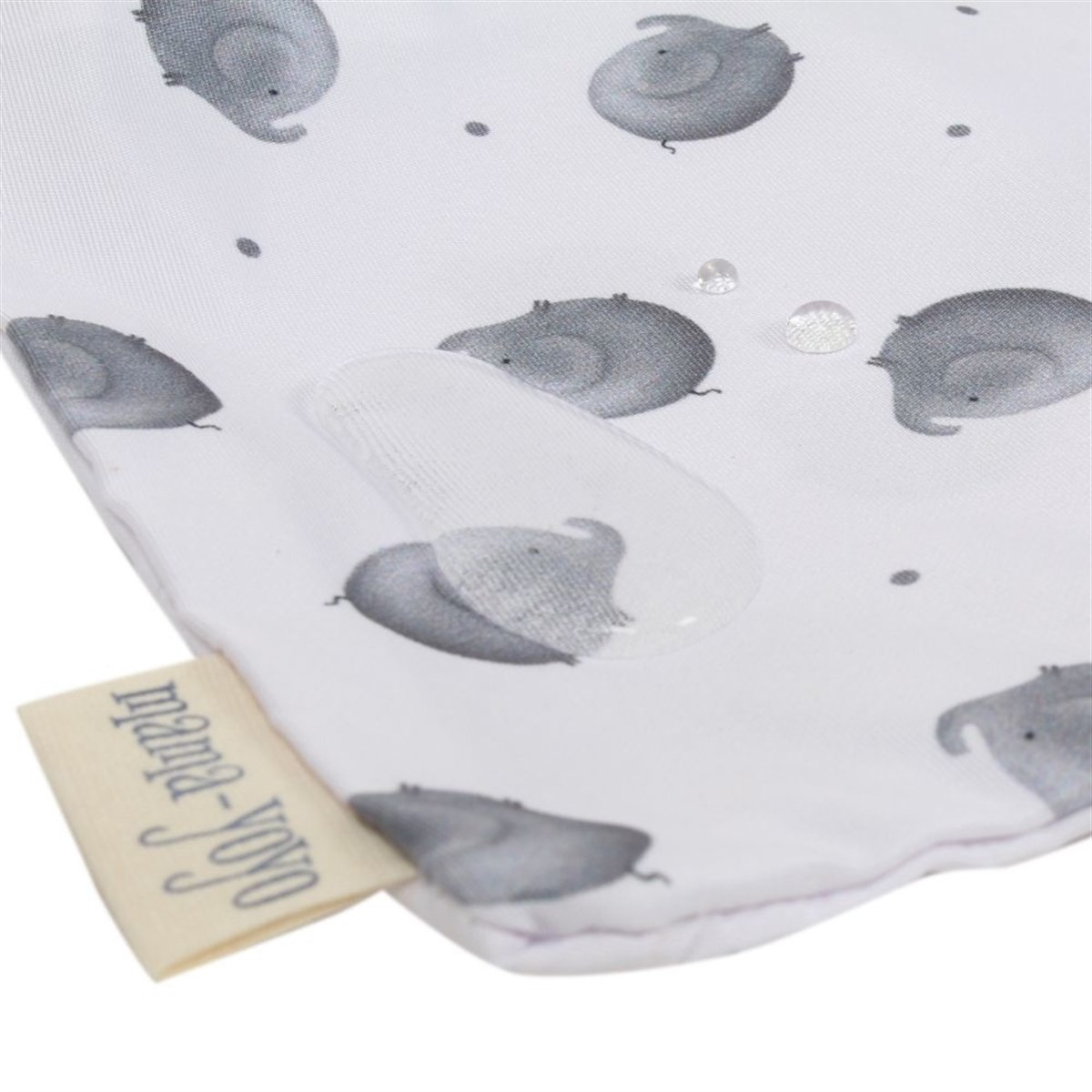  Advantageous Set- Multi Purpose Organic Muslin Throw & Water-proof - Dirty/Wet Bag Set of 2- Elephantine 