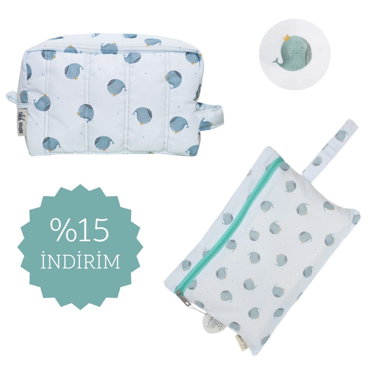  Advantageous Set- Organizer Mom&Baby Bag & Water-proof Dirty/Wet Bag- Whaley
