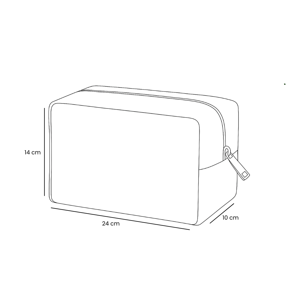 Kadife Organizer Çanta Mint - Fare nakışlı