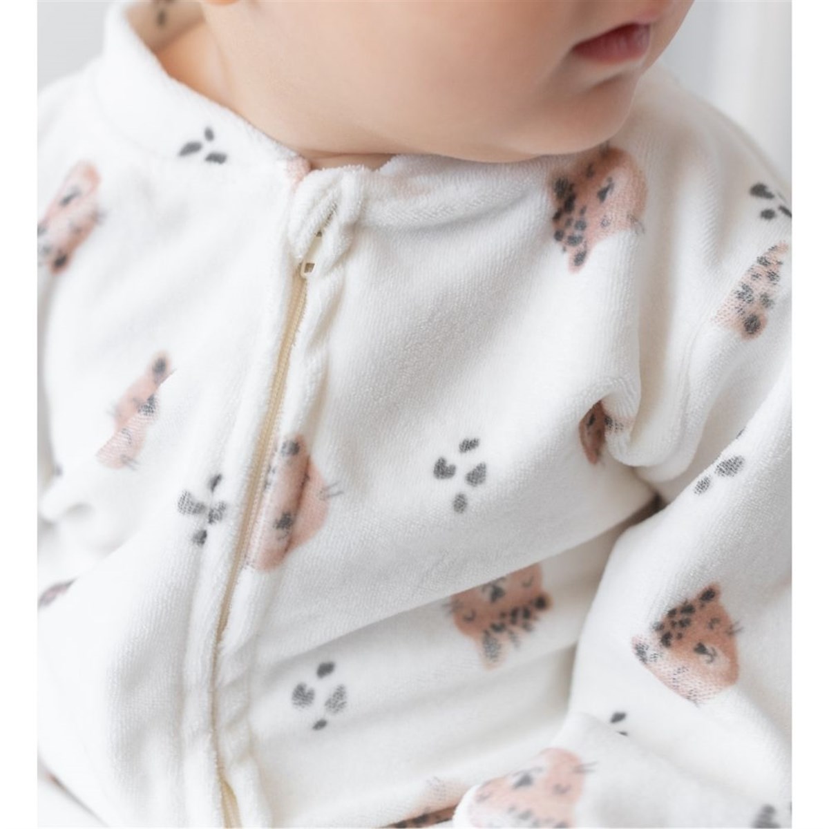 Kadife Uyku Tulumu- Baby Leopar