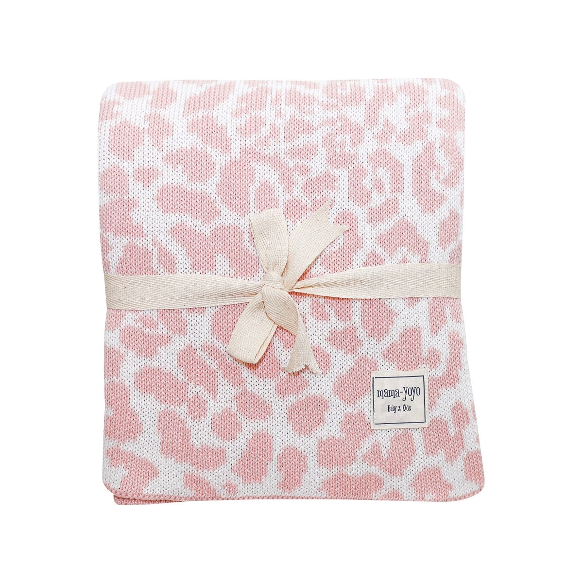 Mama Yoyo Triko Bebek Battaniyesi - Leopar desen