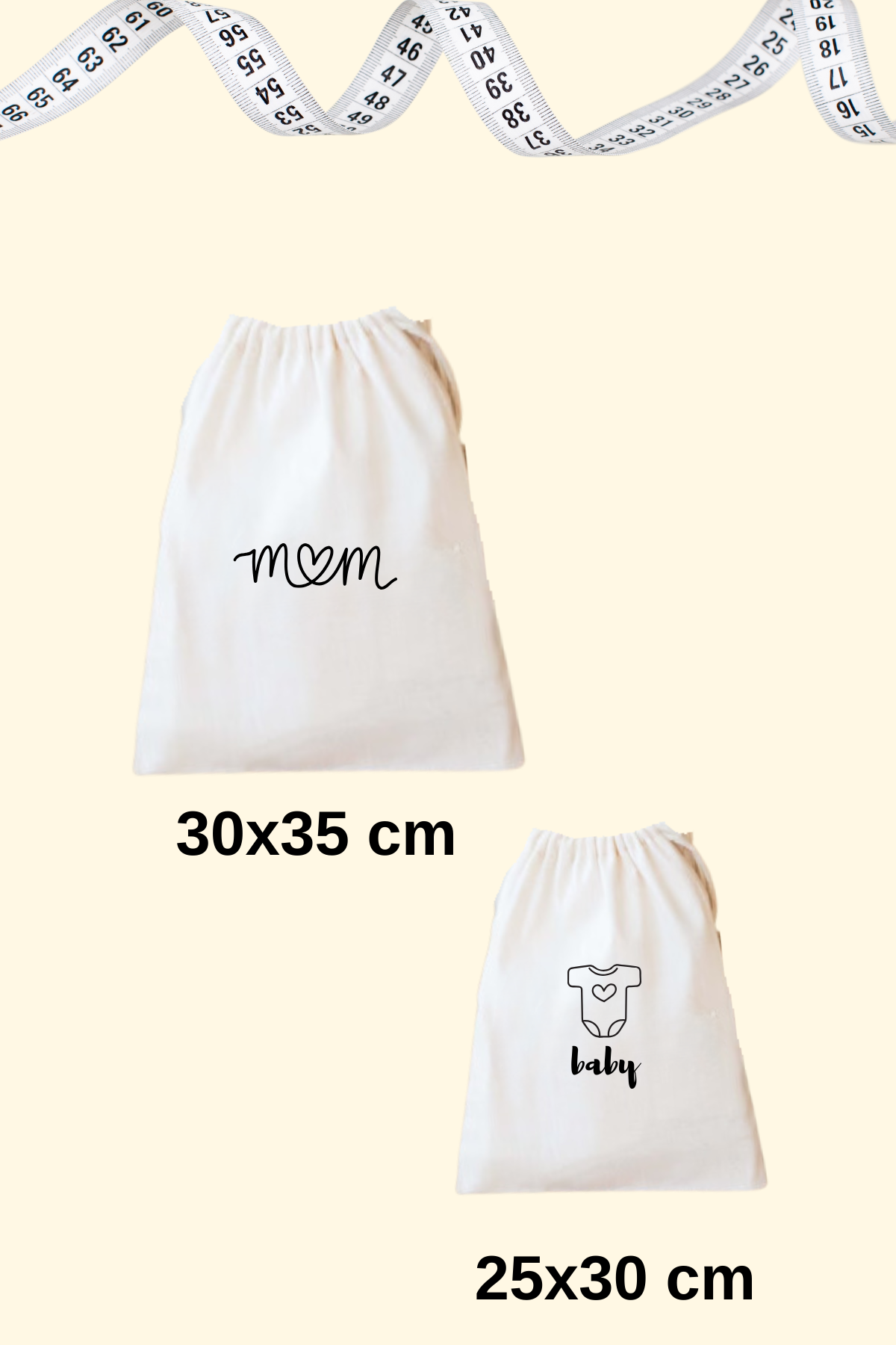 Mom&Baby İkili Valiz İçi Düzenleyici / Organizer Hurç, Kese Seti 4lü set 