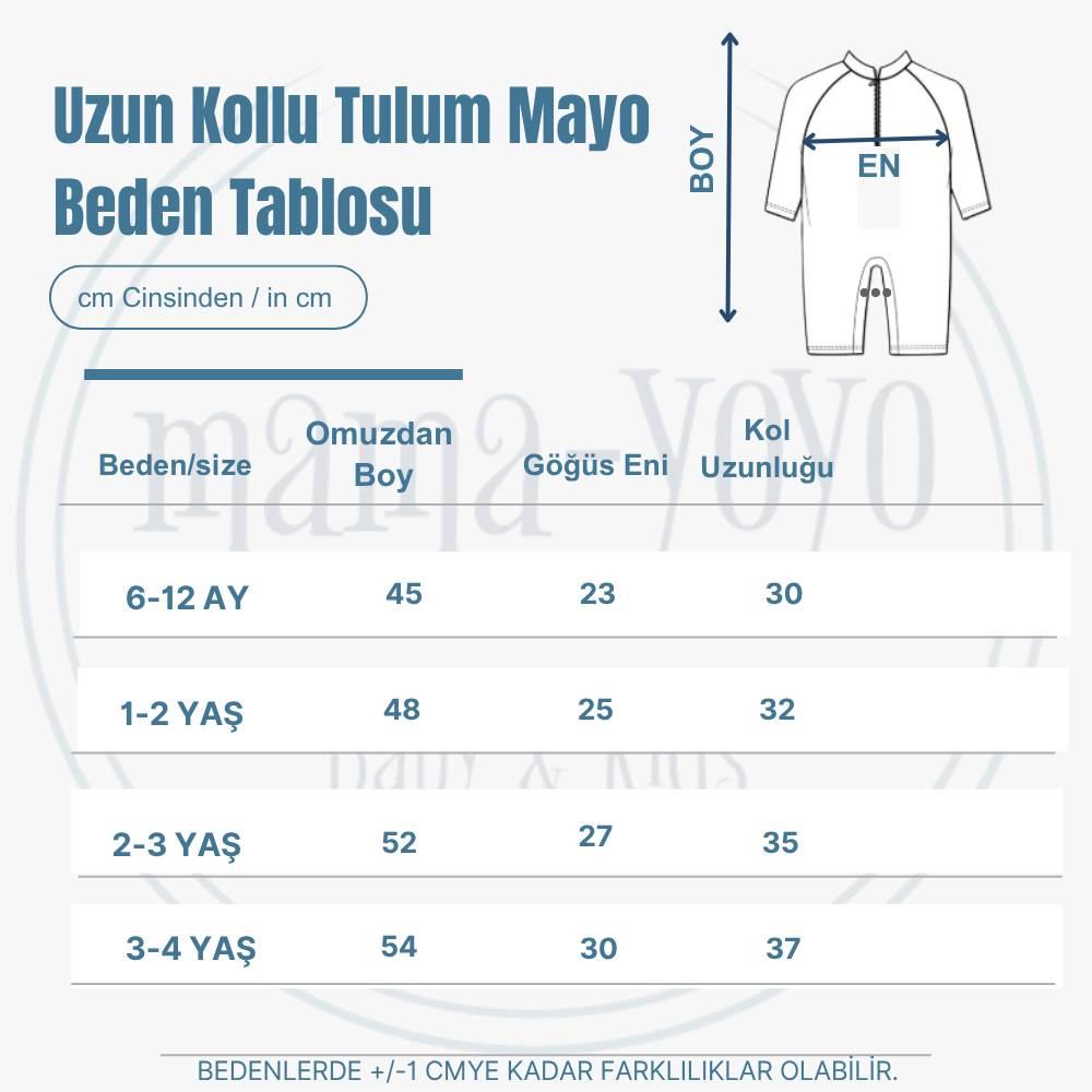 Önden Fermuarlı - Tulum Mayo - Ahtapot