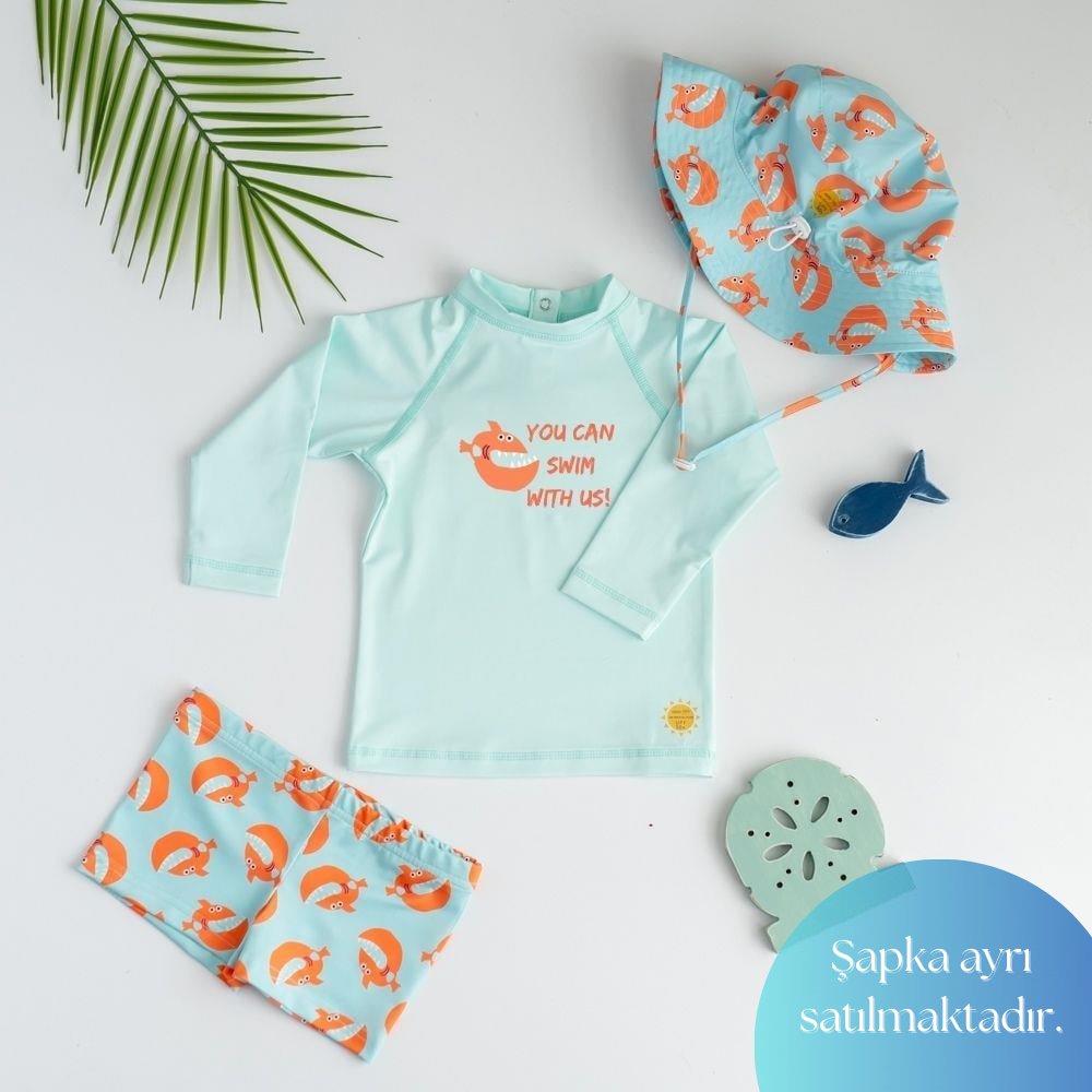 UV Korumalı Uzun Kollu Mayo Seti // Big Fish