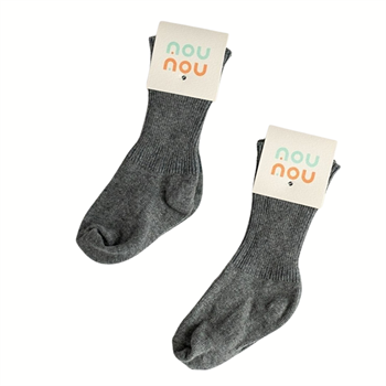  Nou Nou Antrasit katlamalı Çorap