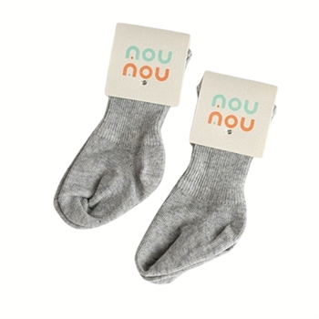  Nou Nou Gri Katlamalı Çorap