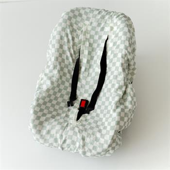 %100 Organik Müslin 
Oto Koltuk Kılıfı  Mint Dama 