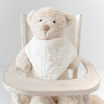 %100 Organik Müslin 
Üçgen Mama Önlüğü 
Çift kat Müslin Samanyolu