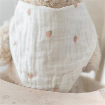 %100 Organik Müslin 
Üçgen Mama Önlüğü 
Çift kat Müslin Lale 