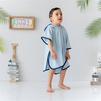 3D Nakışlı İnce Havlu Panço Maske 1-2 Y