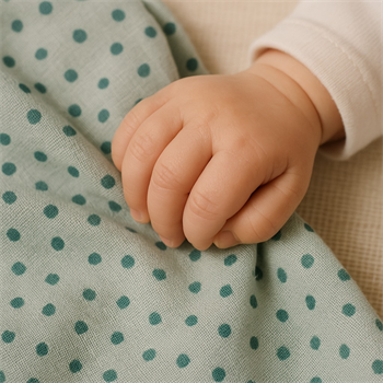 3lü Müslin Set - Mint Yıldızlı Takım