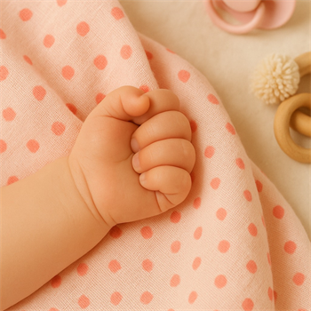 3lü Müslin Set - Pudra Kalp Takım  