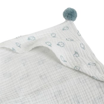 Bath Set- Hooded Towel Babywhale & Baby Brush