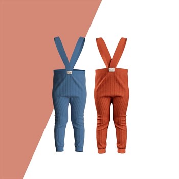 Avantajlı Set- Askılı Triko Tayt 2li Paket