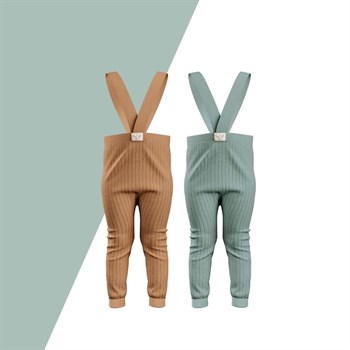 Avantajlı Set- Askılı Triko Tayt 2li Paket