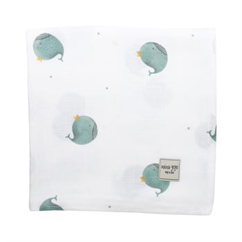 Advantageous Set- Multi Purpose Organic Muslin Throw & Water-proof Dirty/Wet Bag- Whaley  