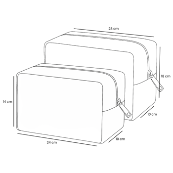 Avantajlı Set - Puset Çantası - Kadife Organizer Çanta Tarçın