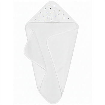 Başlıklı Kurulama Havlusu – %100 Pamuk 0-2 Yaş Yıldız Nakışlı