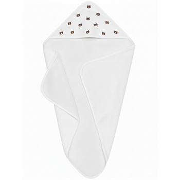 Başlıklı Kurulama Havlusu – %100 Pamuk 0-2 Yaş Ayı Nakışlı