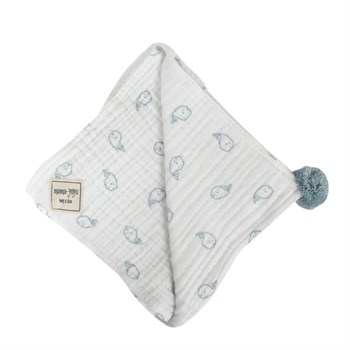 Hooded Baby Towel - 4 Layered Muslin Babywhale