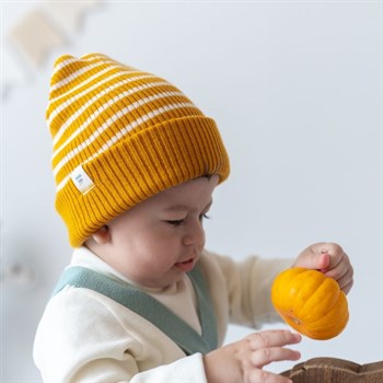 Double Sided Winter Hat-Mustard