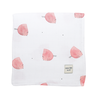 Multi Purpose Organic Muslin Throws  100% Organic Cotton- Big Bird