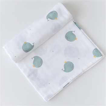 Multi Purpose Organic Muslin Throws  100% Organic Cotton- Whaley