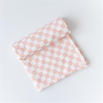 Çok Amaçlı Organik Müslin Örtü - 100 x100 cm  Pudra Dama 