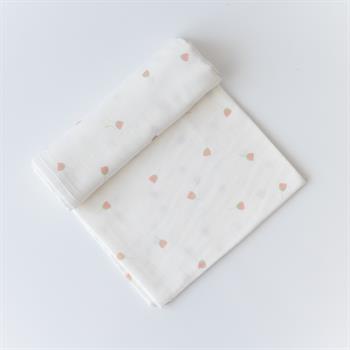 Çok Amaçlı Organik Müslin Örtü - 100 x100 cm  Tulip / Lale 