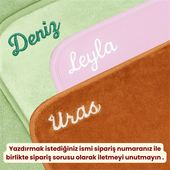 Dinozor Kurulama Havlusu Outlet Kişiye Özel Nakış İşleme