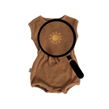 Terry Cloth Baby Romper - Sun 