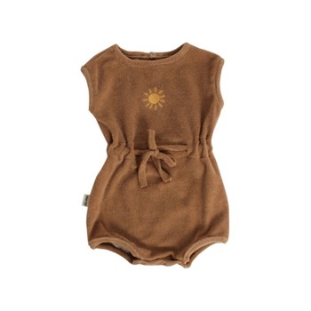 Terry Cloth Baby Romper - Sun 