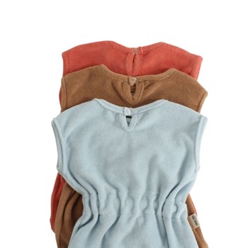 Terry Cloth Baby Romper - Duck 