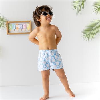 

Erkek Çocuk Şort Mayo mavi kareli  2-3 Yaş