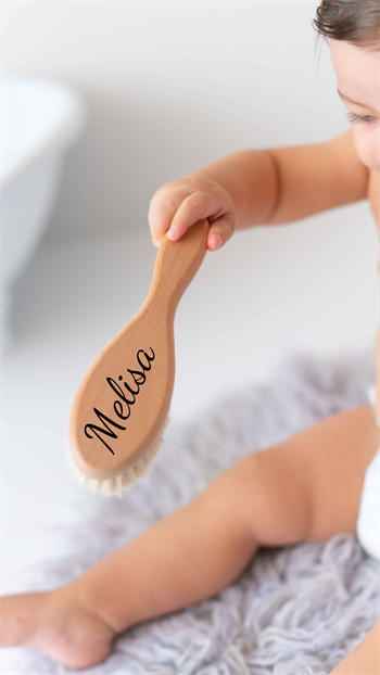 Goat Hair - Baby Brush with Name