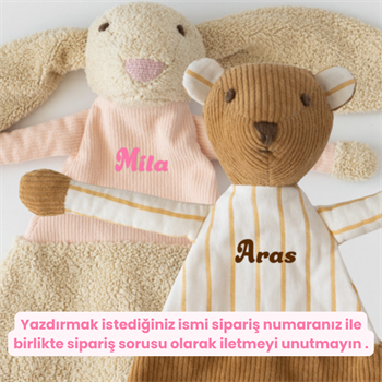 İsme Özel Tavşan Uyku Arkadaşı 