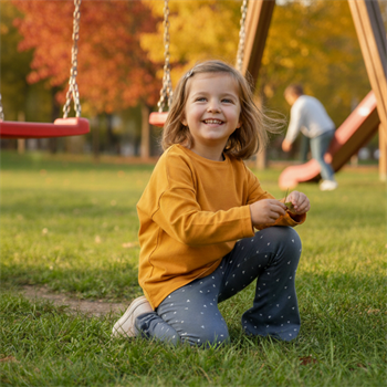 İspanyol Paça Koyu Mavi Çocuk Tayt %100 Pamuk  2-6 Yaş
