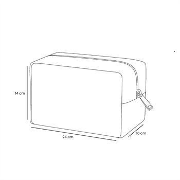 Kadife Organizer Çanta Tarçın  - Ayı nakışlı